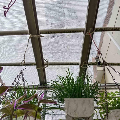 YAEGER White Shade Cloth 55% Garden Shade Net for Greenhouse Plants 10x10ft 10x20ft 13x23ft Outdoor Shade Garden Sun Shade Mesh Screen Cover for Patio Balcony Chicken Coops(10x10ft) - Image 3