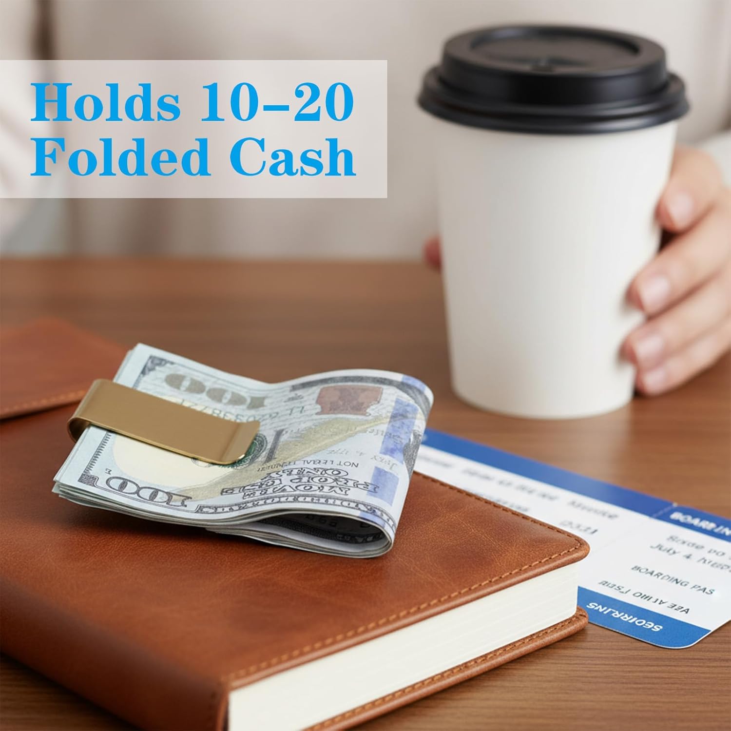 6 Pack Stainless Steel Money Clip Metal Cash Holder Credit Business Pocket Wallet Small Men's Slim Clips Card - Image 3
