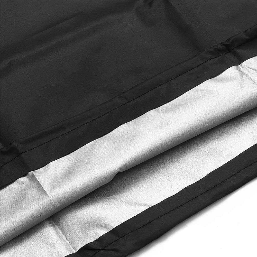 Boat Seat Cover Outdoor Waterproof Captain's Chair Seats Covers Dustproof Pedestal Pontoon Captain Bench for Helm Protector 1pcs Black 25.6x25.6x47 in - Image 3