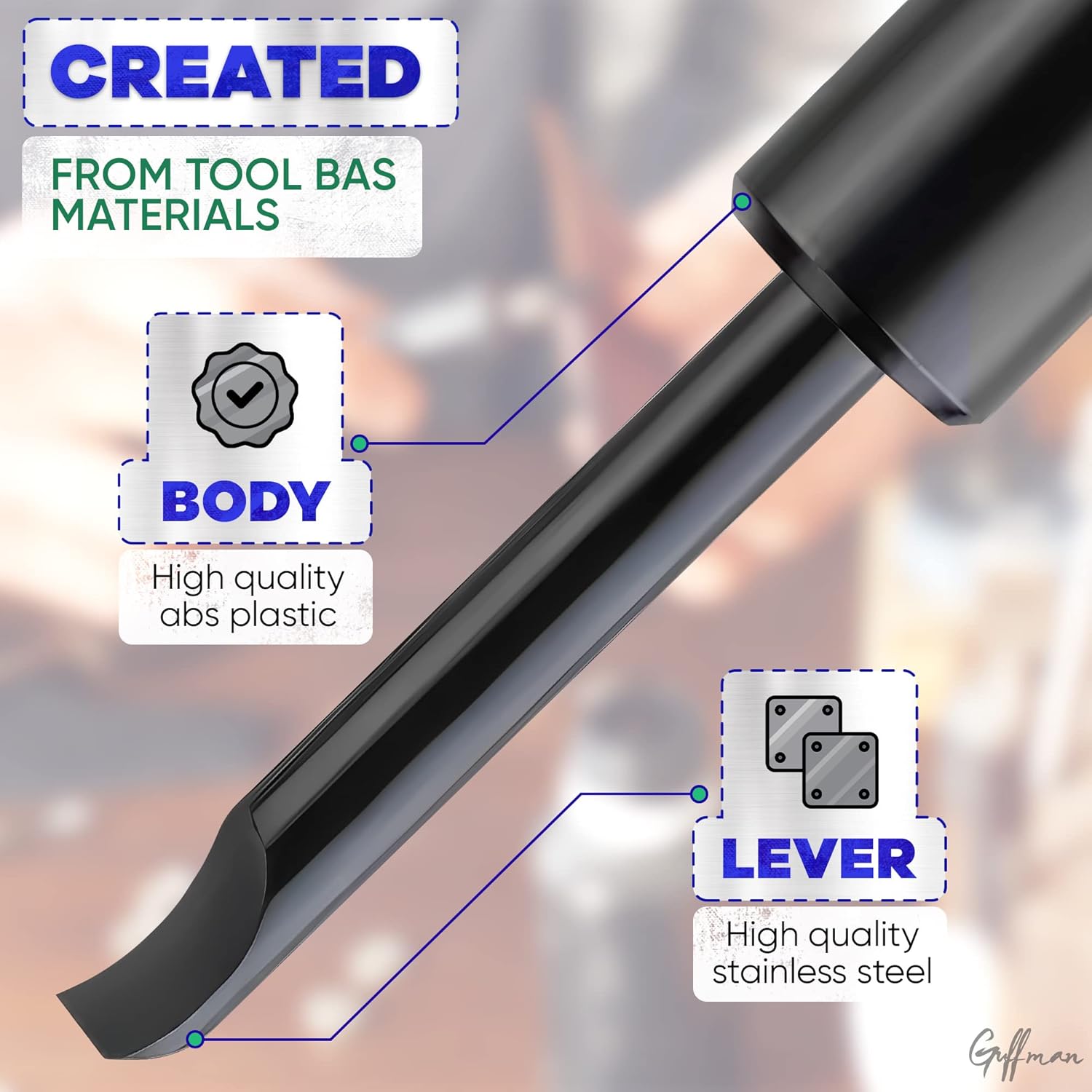 1Pcs Watch Back Remover Tool - Watch Adjustment Tool Kit Mini Pry Bar Watch Screwdriver Set Watch Link Remover Tool for Watches - GUFFMAN Watch Repair Tools Pry Tool Black Watch Tools Case Back Opener - Image 3