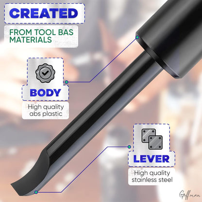 1Pcs Watch Back Remover Tool - Watch Adjustment Tool Kit Mini Pry Bar Watch Screwdriver Set Watch Link Remover Tool for Watches - GUFFMAN Watch Repair Tools Pry Tool Black Watch Tools Case Back Opener - Image 3