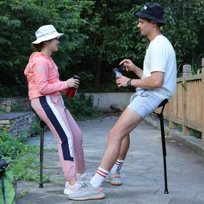 One Leg Adjustable Stool,Camping Folding Stool,one Leg Chair,Telescoping Stool,Collapsible Retractable Stool,Suitable for Outdoor Hiking,Picnic,Travel - Image 2