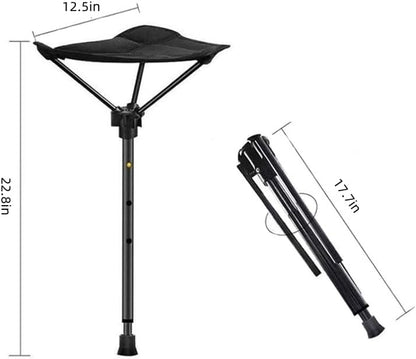 One Leg Adjustable Stool,Camping Folding Stool,one Leg Chair,Telescoping Stool,Collapsible Retractable Stool,Suitable for Outdoor Hiking,Picnic,Travel - Image 3
