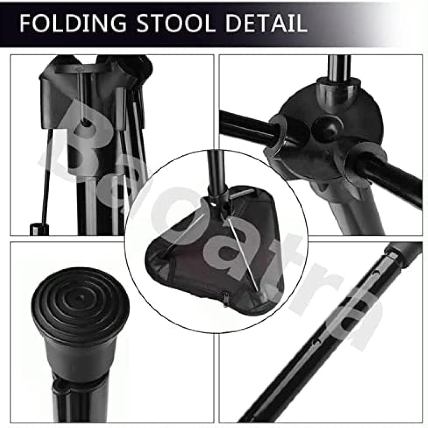 Portable Telescopic Stool - Lightweight Folding Chair for Camping & Fishing - Height Adjustable, Single Leg Tripod Seat - Foldable & Compact Design - Image 4