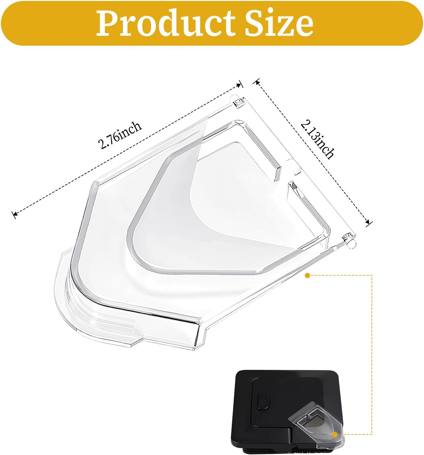 Blender Lid Replacement for Ninja, Blender Cover Pour Spout Parts for Ninja Blender 72oz Pitcher Blender Replacement Parts Compatible with NJ600-NJ602, BL500-BL781, Blender Accessories - Image 2
