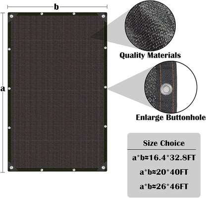 Leaf Net Pool Cover,Protective Mesh Cover with Reinforcement Edge and Rope,All-Weather Outdoor Cover for Inground and Above Ground Swimming Pools, Cuttable Rectangle Shape (12x24ft) - Image 3
