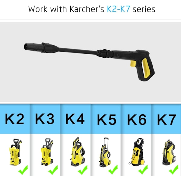 Compatible with Karcher K2 K3 K4 K5 K6 K7 High Pressure Washer Gun - Image 4