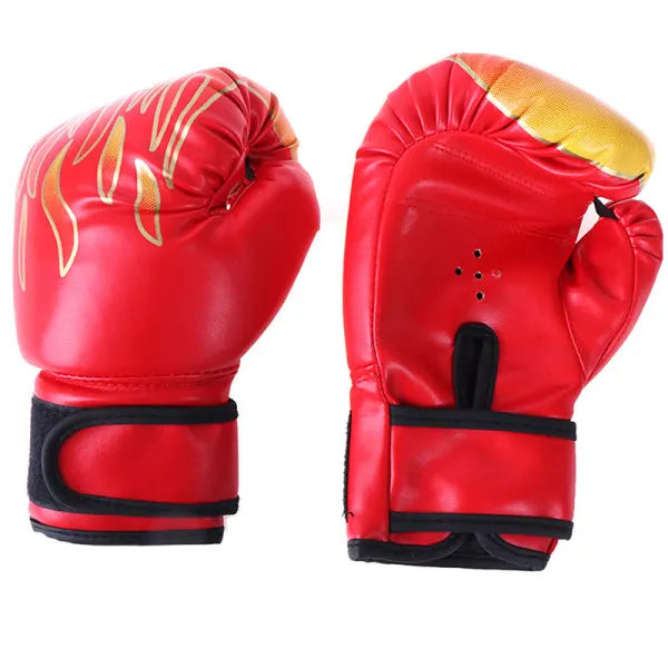 Boxing Gloves for Children Youth Kickboxing Sparring Training Red One Size - Image 4