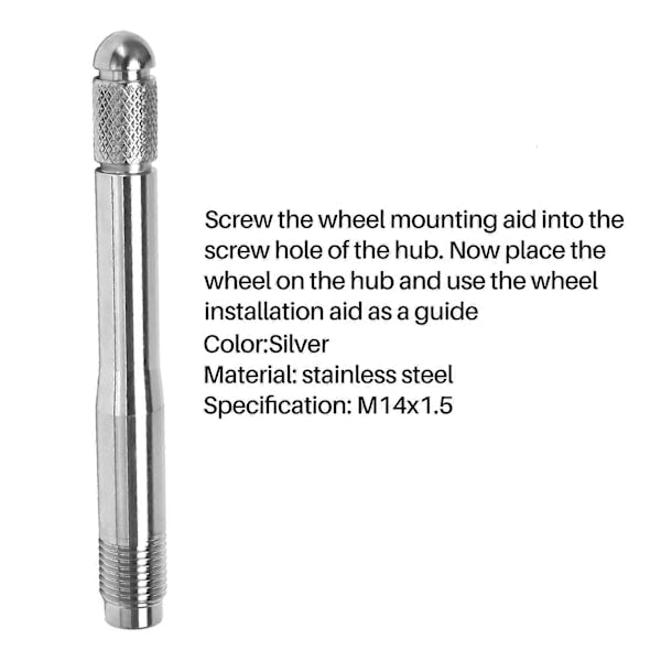 Stainless Steel Wheel Mounting Aid M14x1.5 for Tire Rim Change - Image 5