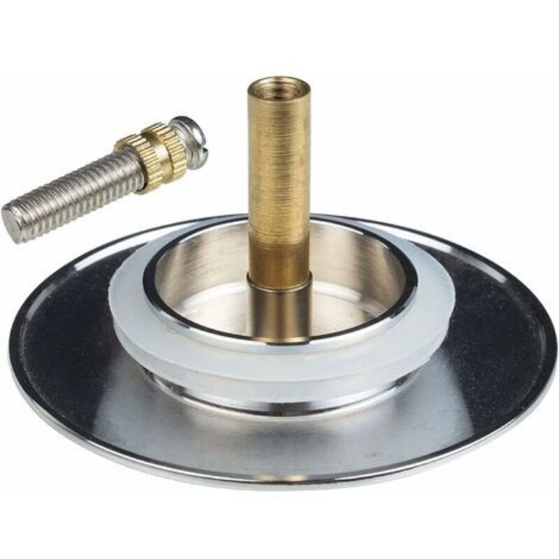 Universal Bathtub Stopper Ø70mm, Adjustable Height, Double Seal, Chrome Brass, Stainless, Compatible with Most Sinks & Bathtubs - Image 4