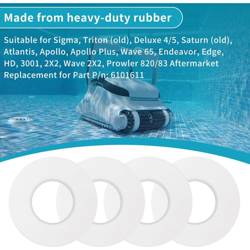 Maytonics Dolphin Pool Cleaner Climbing Wheel Rings 4 pcs Compatible with M200 M400 M500 Nautilus CC Plus DX3 DX4 DX6 - Image 4