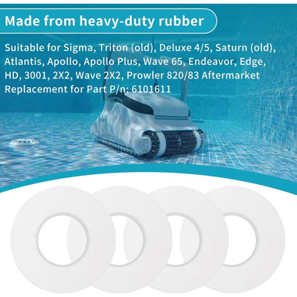 Maytonics Dolphin Pool Cleaner Climbing Wheel Rings 4 pcs Compatible with M200 M400 M500 Nautilus CC Plus DX3 DX4 DX6 - Image 4
