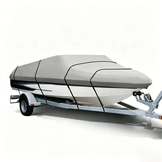 14-16FT：530cm*290cm Boat Cover Trailerable Marine Grade 210D grey
