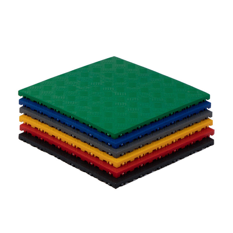 1.8 cm thick plastic interlocking floor tiles/grilles for car wash bays and car detailing shops - plastic divider mats - blue（1pc）