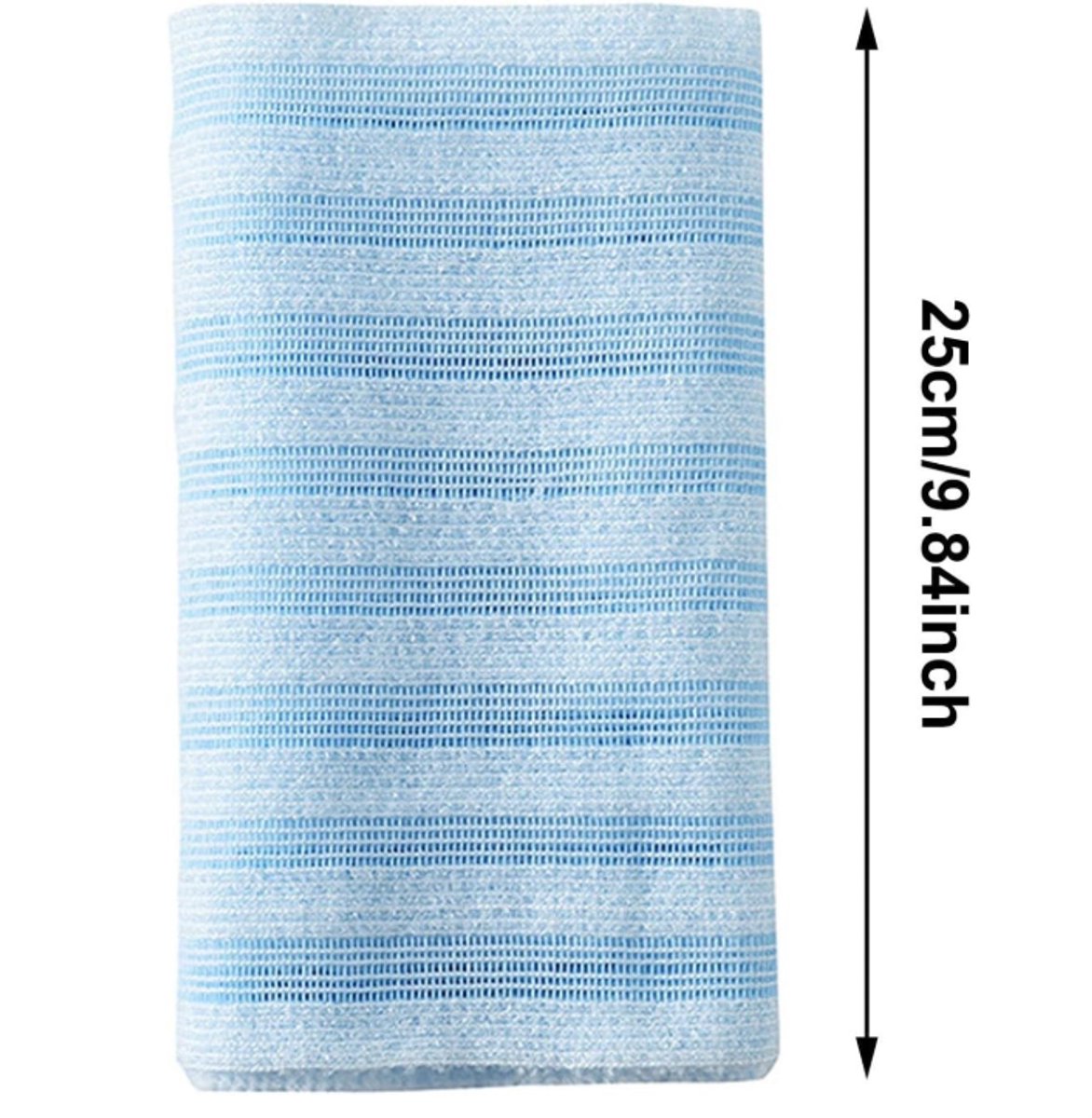 Back Scrubber Set | 2-Piece Exfoliating Shower Towel | Extra Long Exfoliating Washcloth for Men and Women - Scrub Cloth for Body Cleansing and Massage (Blue) - Image 8