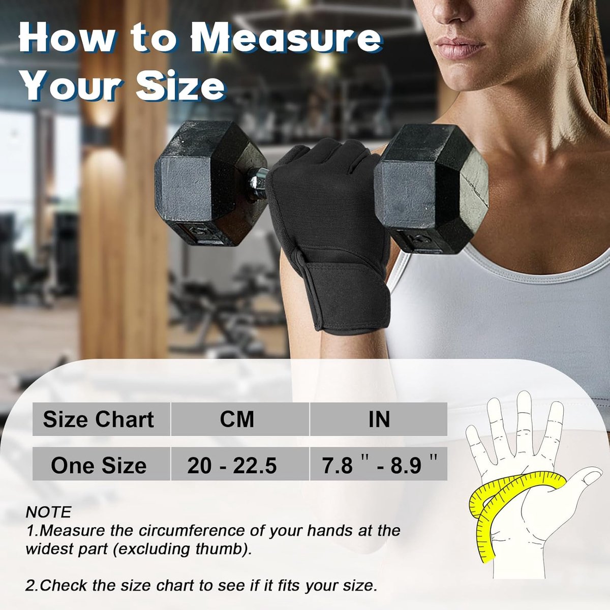 Fitness Gloves - Sports Gloves - Fingerless Gloves - Running Gloves - Unisex - Breathable and comfortable - With wrist support - Suitable for weightlifting, cycling, rowing and fitness training - Black, size L - Image 2