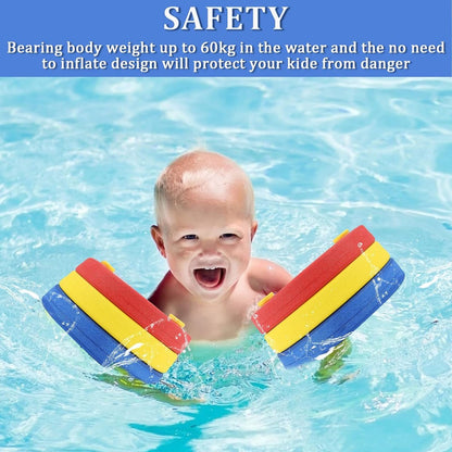 Children's Swimming Rings - Colorful swimming rings - Suitable for children from 3 to 14 years old who are just starting to learn to swim - Recommended swimming ring weight is 15 to 30 kg - Three colors per pair - Image 4