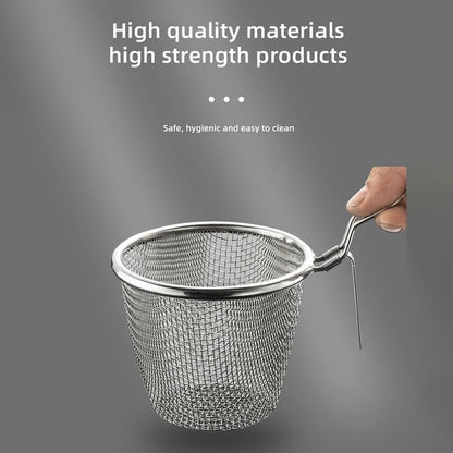 Stainless Steel Pasta Basket - Cooking Basket with Pasta Clamp - Hanging Strainer - Kitchen Utensils Suitable for Pasta, Ramen, Pho and Vegetables - Image 6