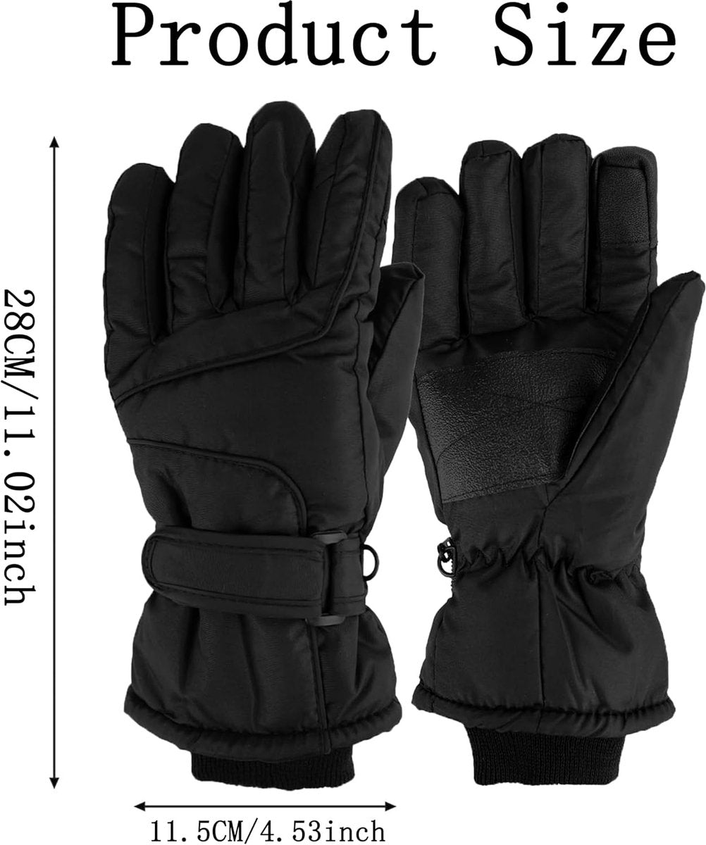 Gloves - Winter Ski Gloves - Warm Gloves - Non-slip Thick - Waterproof - Suitable for Cold Weather - Cycling Gloves - Size S/M - Image 4