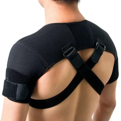 Shoulder Brace - Shoulder Support Brace for Sports - Double-Sided Adjustable & Breathable - Compression and Stability for Both Shoulders - S/M - Image 2