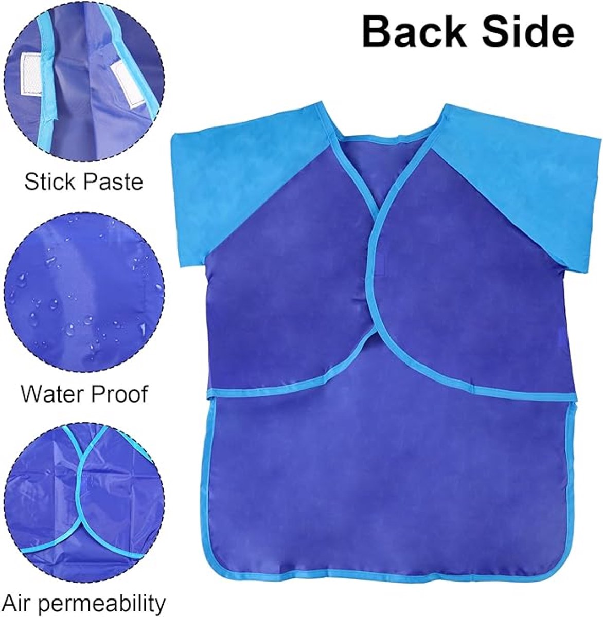 2-pack children's aprons - waterproof aprons for boys/girls - craft aprons for children - with sleeves and pockets (38 * 55 cm) - Image 7