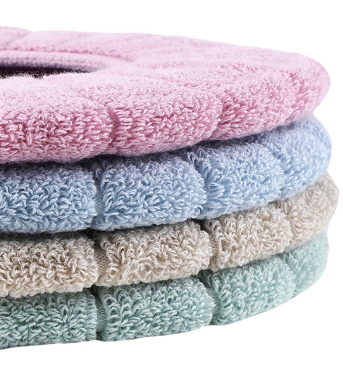 Toilet Seat Cushion - 4-Pack - Elastic Washable Fabric - Soft - Thickened and Warm - Toilet Seat Cover - Soft Toilet Seat - Toilet Seat Cover - Toilet Seat Cover - Reusable - Washable - Image 6