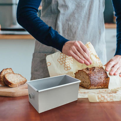 Bread Pan - Mini Rectangular Aluminum Alloy Bread Pan - With Round Hollow Tube - Non-Stick Bread Pan - 18 x 9 x 8.8cm Cake Pan - Bread Pan - Image 3