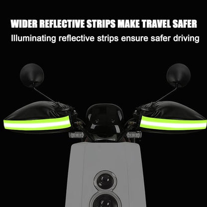 Cycling Gloves - 1 Pair - Extra Padded Cycling Gloves - Warm Gloves - Cycling Gloves - Scooter Gloves - Hand Warmers - Bicycle Accessories - With Reflective Strips - Winter - Windproof - Waterproof （Black） - Image 6