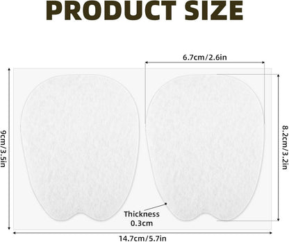 6 Double Felt Tongue Pads - Tongue Pads - Soft, Sticky Insoles - Adjustable, Unisex, Non-Slip Tongue Pads - Suitable for Loose Footwear (White) - Image 4