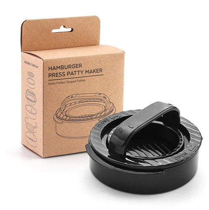3-in-1 Hamburger and Hamburger Press - Hamburger Mold - Non-stick, Durable Patty Maker for Stuffed Burgers and Sliders - Easy to Clean - Black - Image 9