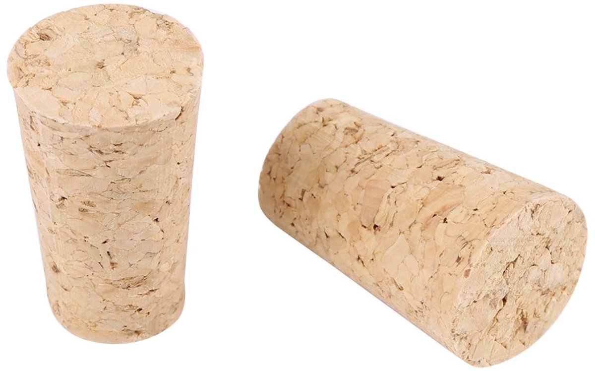10 pcs tapered corks made of natural cork, wooden wine/beer bottle stopper, cork, natural cork - Image 2