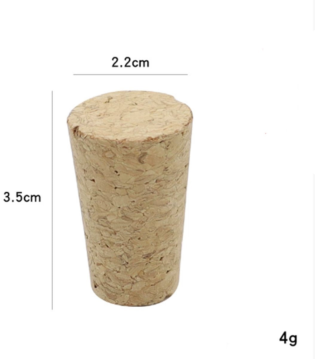 10 pcs tapered corks made of natural cork, wooden wine/beer bottle stopper, cork, natural cork - Image 4