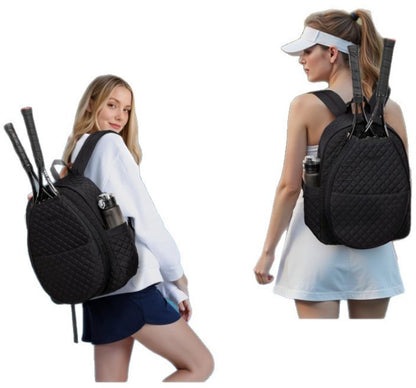 Backpack - Tennis Shoulder-Crossbody Bag - Sports Bag - Waterproof Racket Bag - Suitable for Pickles and Badminton - Off-White - Image 4