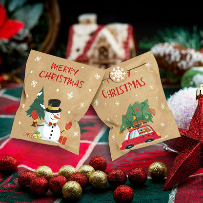24 pcs - Christmas mini envelopes - paper bags - Christmas decorations and packaging - gift bags - Christmas storage bags - Image 3