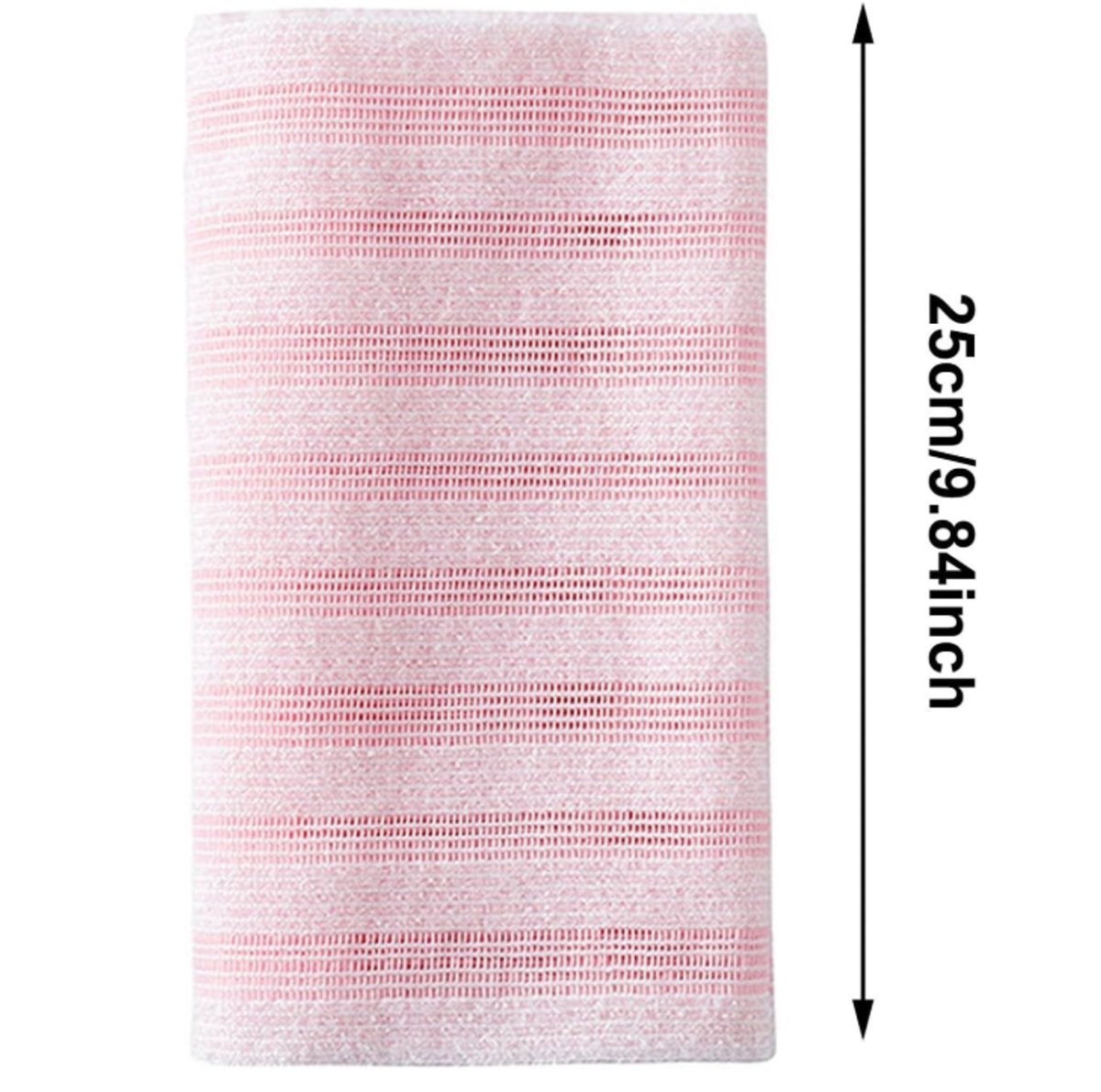 Back Scrubber Set | 2-Piece Exfoliating Shower Towel | Extra Long Exfoliating Washcloth for Men and Women - Scrub Cloth for Body Cleansing and Massage (Pink) - Image 7