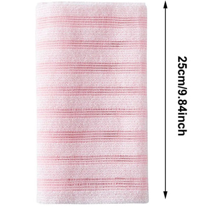 Back Scrubber Set | 2-Piece Exfoliating Shower Towel | Extra Long Exfoliating Washcloth for Men and Women - Scrub Cloth for Body Cleansing and Massage (Pink) - Image 7