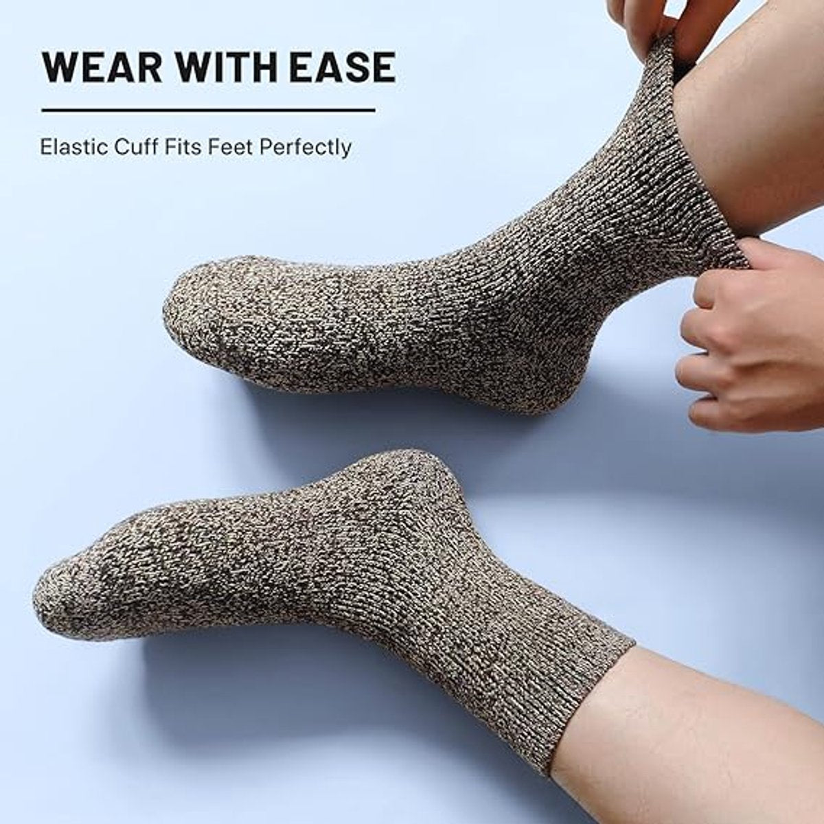 Socks - (Pack of 5) - Lounge Socks - Lounge Socks for Men - Warm Winter Socks for Men - Warm and Breathable - Men's Socks - Christmas Gift - Birthday Gift - Image 2