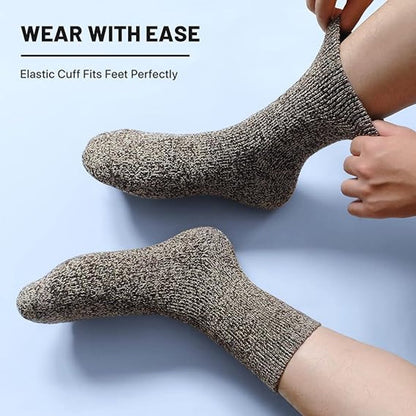 Socks - (Pack of 5) - Lounge Socks - Lounge Socks for Men - Warm Winter Socks for Men - Warm and Breathable - Men's Socks - Christmas Gift - Birthday Gift - Image 2