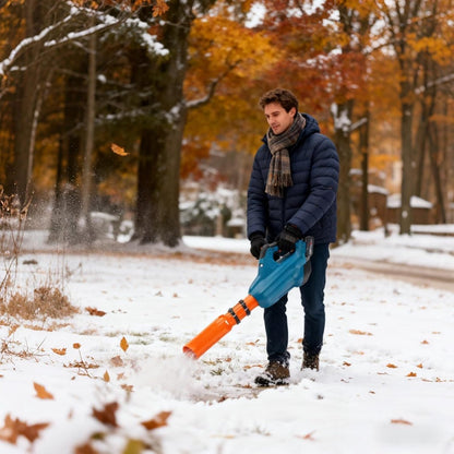 Leaf Blower Booster - Airflow Booster for Leaf Blowers - Turbine Nozzle with Extended Airflow Accelerator - Powerful Leaf Blower for Lawn and Driveway (1 Piece, Orange) - Image 5