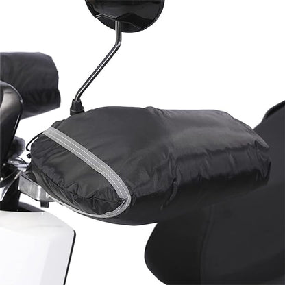 Hand Muffs - Extra Padded Cycling Gloves - Warm Gloves - Cycling Muffs - Scooter Gloves - Hand Warmers - Cycling Accessories - Winter - Windproof - Waterproof - Black - Image 4
