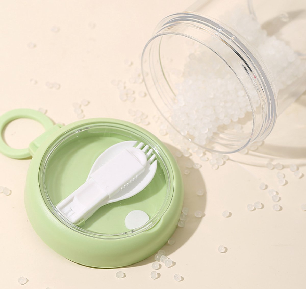 Yogurt Cup to Go - 880 mL - Muesli Cup - Oats Pots - Soup Cup - Lunch Cup - Lunch Pot - Leak-Proof - Insulated - with Spoon - Dishwasher Safe - White - Image 2