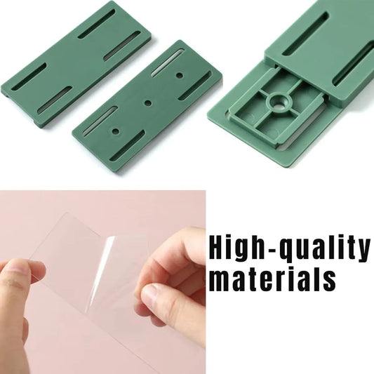Self-adhesive - Desk socket holder - No perforation - Self-adhesive socket holder - Cable management - No perforation surge protection - Power strip holder bracket (4 pieces) - Image 2