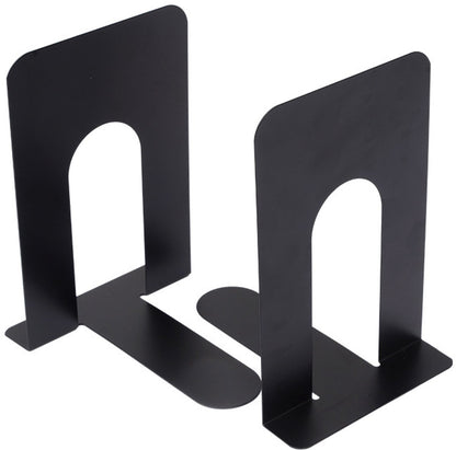 Bookends - Metal - Iron Bookshelves - Can be used to support books and organize your desk - 130mm * 150mm * 165mm - Black