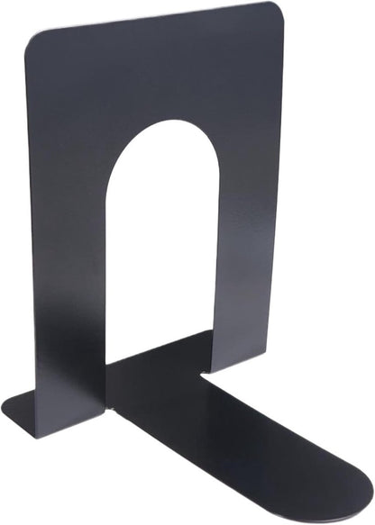 Bookends - Metal - Iron Bookshelves - Can be used to support books and organize your desk - 130mm * 150mm * 165mm - Black - Image 2