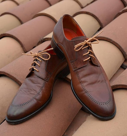 Shoelaces - 3 pairs - Waxed laces - 1/8" thick, high-quality laces - for oxfords or dress shoes - Image 2