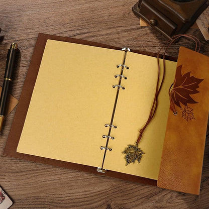 Notebook - Unisex Journal - Leather Sketchbook - Classic Spiral Binding - Travel Journal - Includes Unprinted Kraft Paper - Replaceable Inserts, Ideal Gift (Brown, A6 Paper) - Image 4