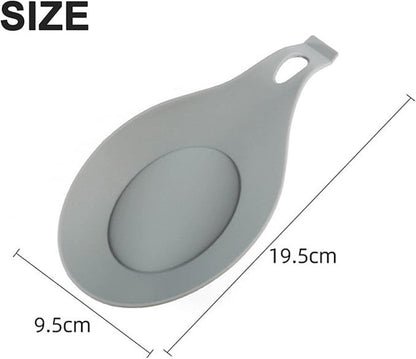 Kitchen Utensils - Set of 3 - Spoon Holder - Spoon Mat - Kitchen Storage Rack - Kitchen Accessories - Made of Silicone - Suitable for wooden, silicone and metal teaspoons, etc. - Image 4