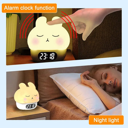 Children's Night Light - Table Lamp for Bedroom - Cute Rabbit Shape - Cartoon Bedside Lamp - Baby Night Light (White) - Image 6