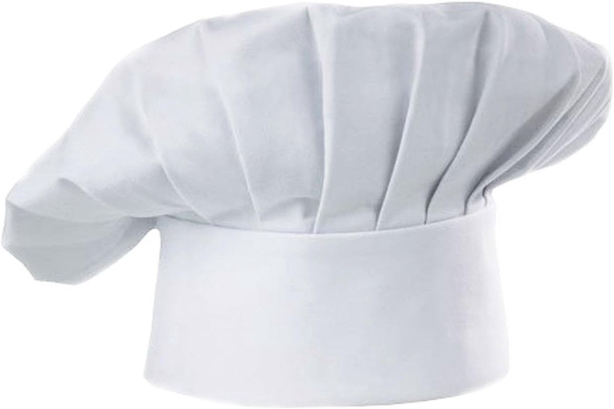 Apron and Hat Set - Adjustable Chef's Hat and Apron - Unisex Baker's Clothing (White) - Image 2