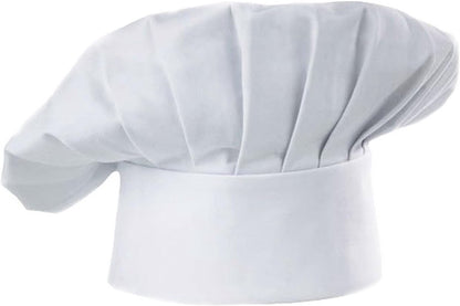 Apron and Hat Set - Adjustable Chef's Hat and Apron - Unisex Baker's Clothing (White) - Image 2